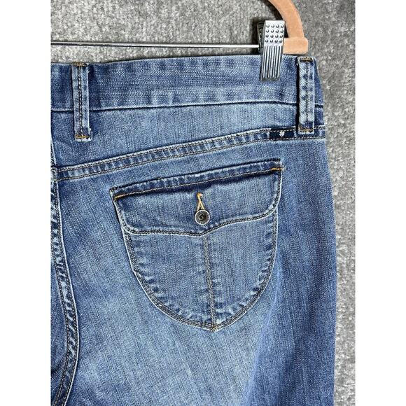 Lucky Brand Sweet Jean Crop Jeans Womens Size 12 Blue Denim Pockets‎ - Picture 6 of 10